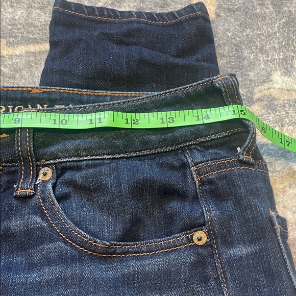 American Eagle Outfitters Dark Blue Women Jeans - Picture 5 of 7
